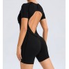 Гладкий комбенизон Shorts Body Crop T-shirt Skin model 77
